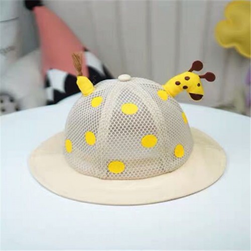 Kids cartoon face shield fisherman's cap for baby outdoor dust virus proof protective cap for children